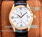 Newest Jaeger-LeCoultre Master White Dial Rose Gold Date Watch 40mm
